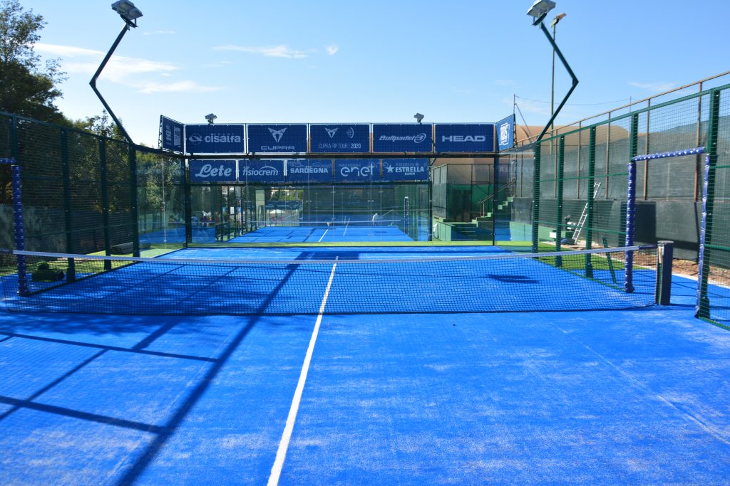 Tc Cagliari: vista sui campi 3 e 2 da padel