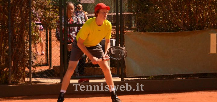 Jannik Sinner all'ITF 25.000 Forte Village Santa Margherita di Pula nel marzo 2019