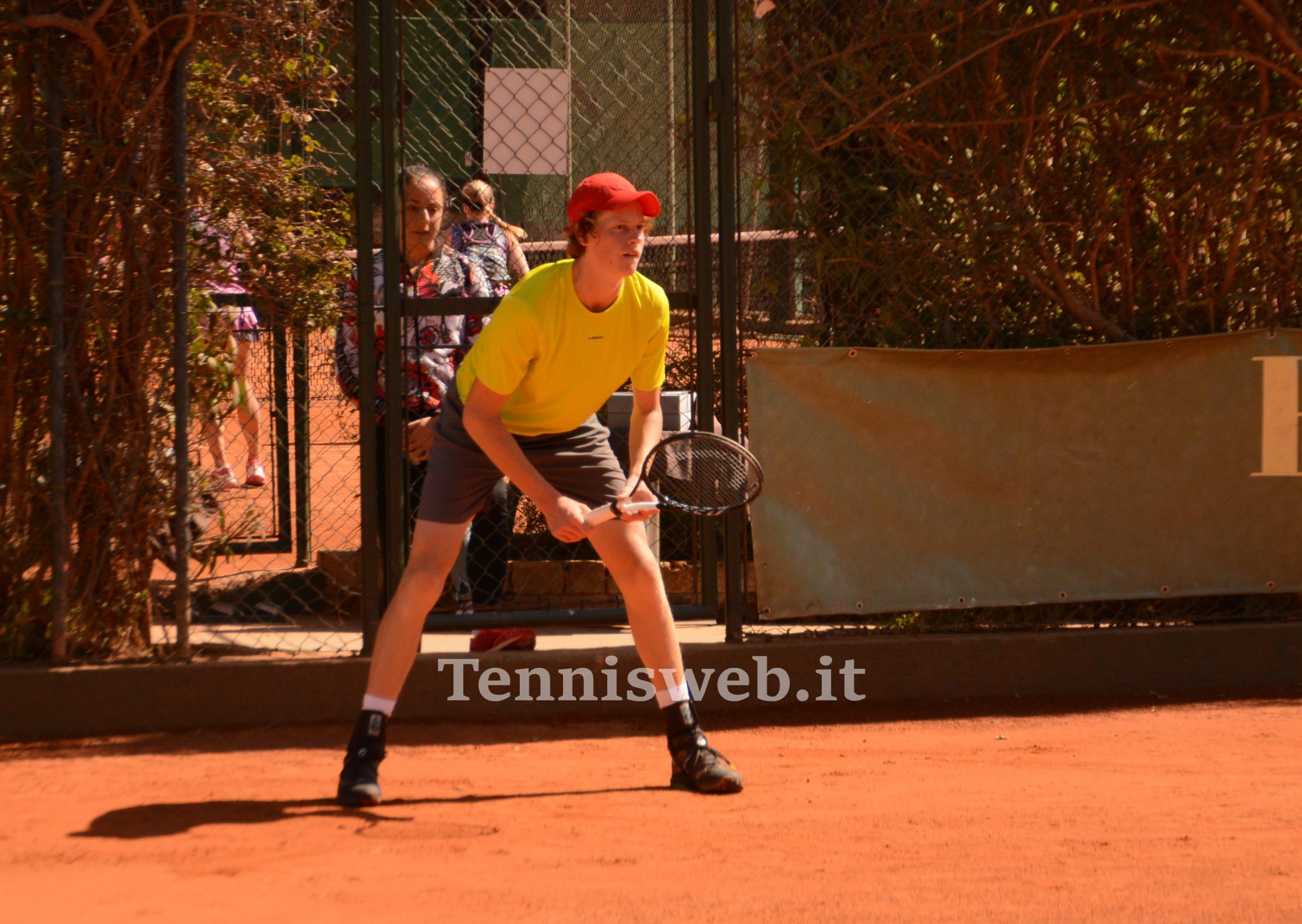 Jannik Sinner all'ITF 25.000 Forte Village Santa Margherita di Pula nel marzo 2019