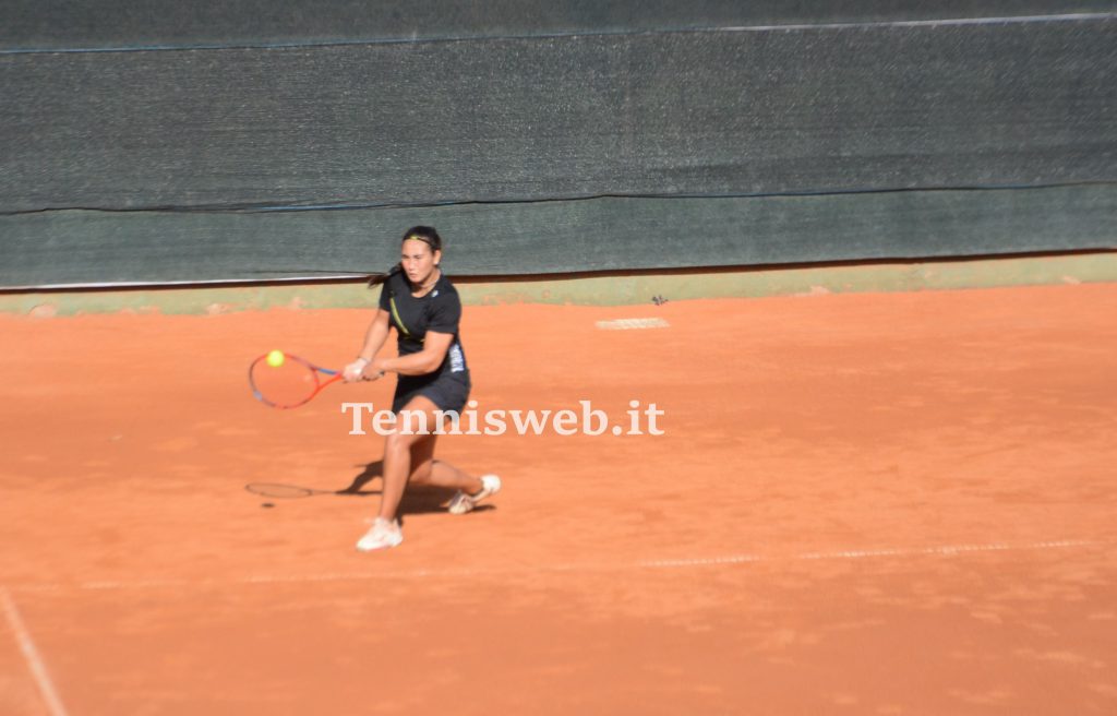 Chiara Girelli (incontro A2 F TC Cagliari- T Foligno del 01.11.2022) credit Tennisweb.it