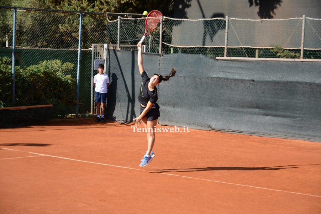 Elettra Gradassi (incontro A2 F TC Cagliari- T Foligno del 01.11.2022) credit Tennisweb.it