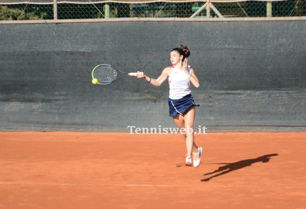 Marcella Dessolis (incontro A2 F TC Cagliari- T Foligno del 01.11.2022) credit Tennisweb.it