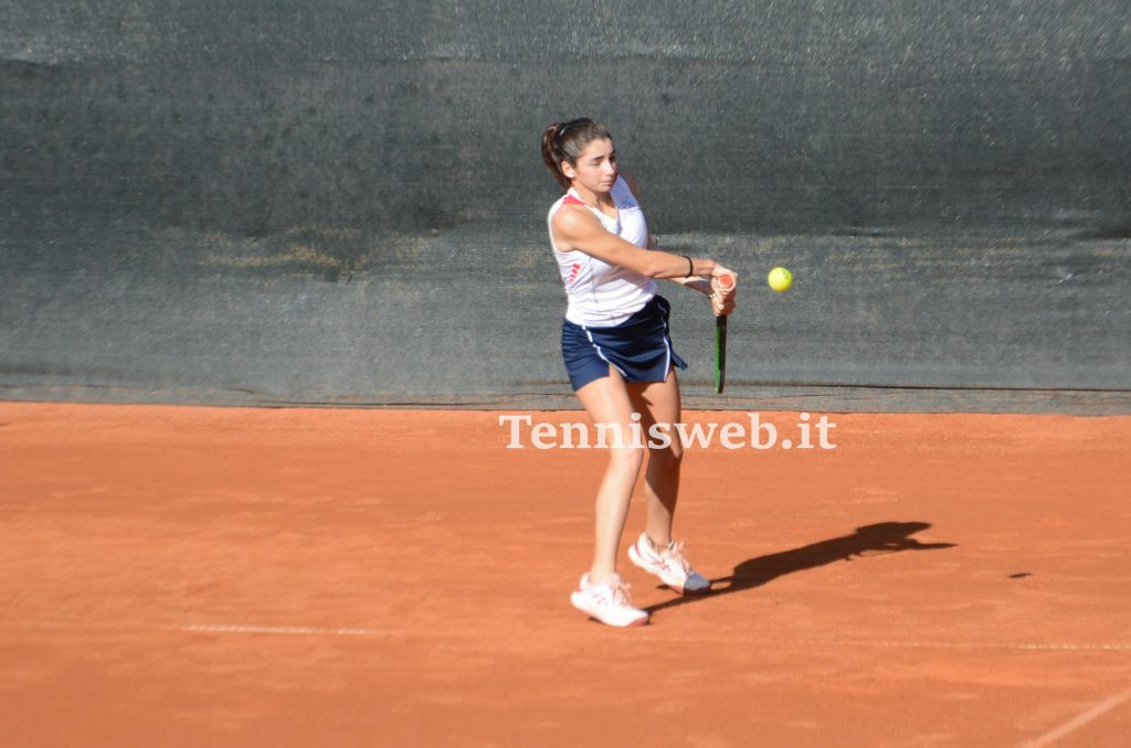 Marcella Dessolis (incontro A2 F TC Cagliari- T Foligno del 01.11.2022) credit Tennisweb.it