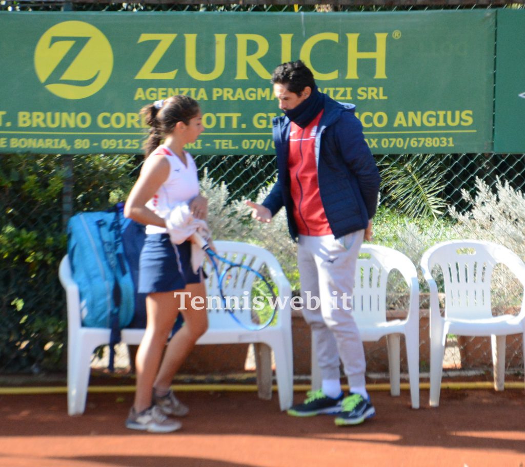 Barbara Dessolis e Martin Vassallo Arguello, incontro A2 TC Cagliari TC - Palermo (20.11.2022)