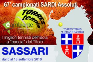 Locandina Campionati Sardi Assoluti Tennis 2016 Torres Tennis Sassari