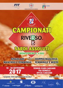 Locandina Campionati Sardi Assoluti Tennis 2017 TC Cagliari