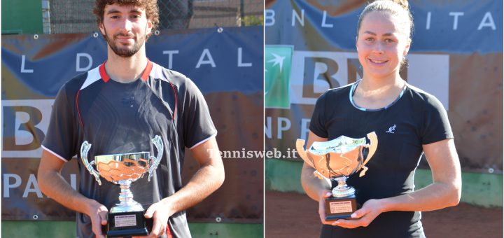 Stefano Baldoni e Anastasia Grymalska, vincitori pre-qualificazioni IBI23 TC Cagliari (29.01.2023)
