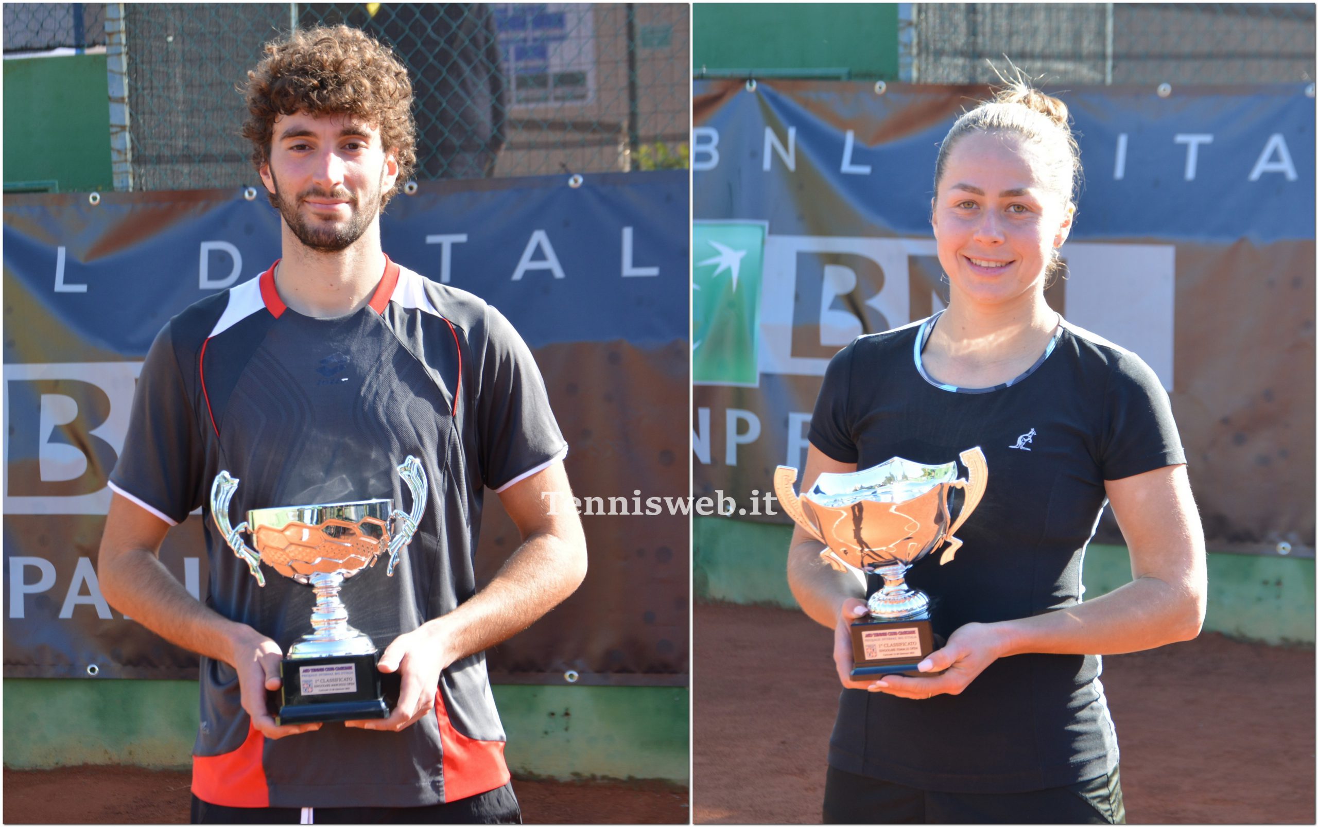Stefano Baldoni e Anastasia Grymalska, vincitori pre-qualificazioni IBI23 TC Cagliari (29.01.2023)
