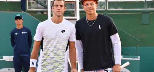 Djere - Shelton al Tc Cagliari per il Challenger ATP 175 (credit: Foto Francesco Panunzio) 06.05.2023