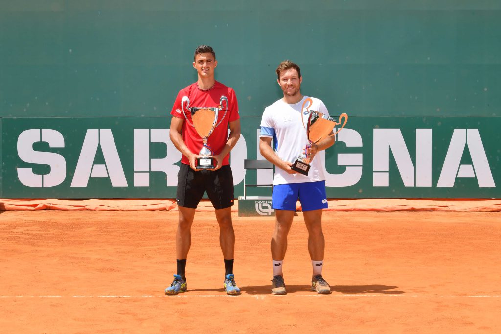 Erler - Miedler al Tc Cagliari per il Challenger ATP 175 (credit: Foto Francesco Panunzio) 07.05.2023