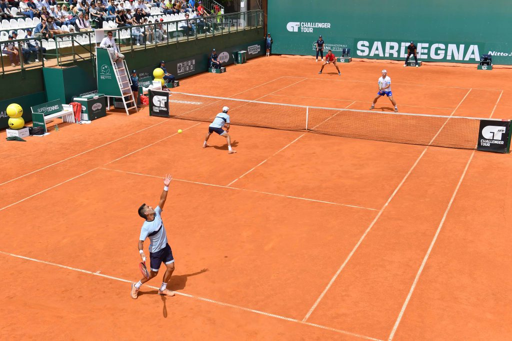 Erler - Miedler / Gonzalez - Molteni al Tc Cagliari per il Challenger ATP 175 (credit: Foto Francesco Panunzio) 07.05.2023