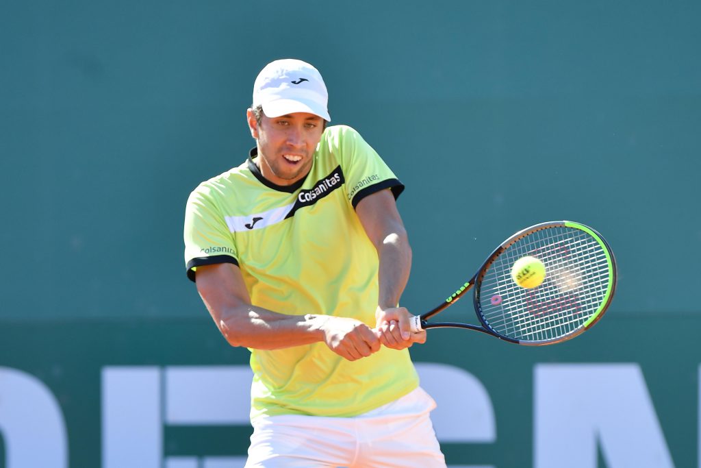 Elahi Galan al Tc Cagliari per il Challenger ATP 175 (credit: Foto Francesco Panunzio) 04.05.2023