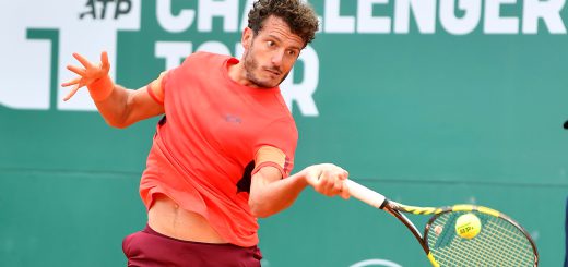 Alessandro Giannessi al Tc Cagliari per il Challenger ATP 175 (credit: Foto Francesco Panunzio) 03.05.2023