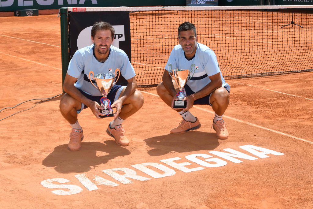 Molteni - Gonzalez al Tc Cagliari per il Challenger ATP 175 (credit: Foto Francesco Panunzio) 07.05.2023