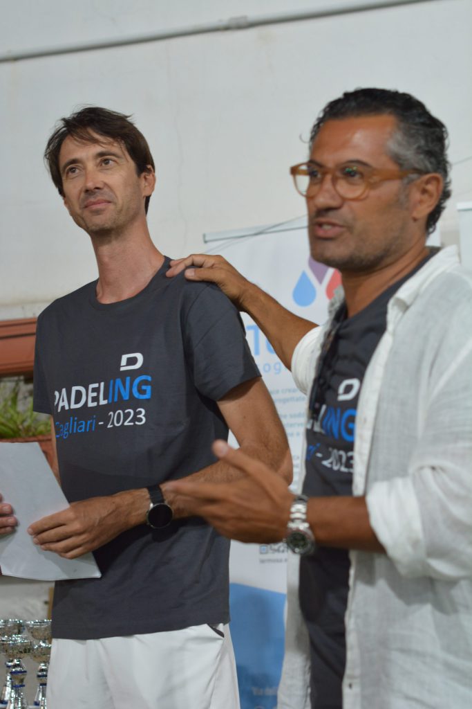 Gli organizzatori del 1° Torneo Padel-Ing: Riccardo Di Siena e Giuseppe Garau