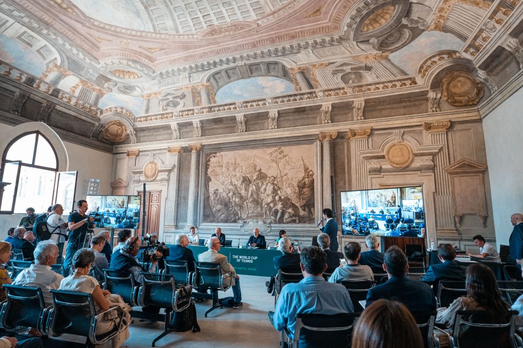 Coppa Davis 2022, conferenza stampa | Bologna, 05.07.2023, Palazzo d'Accursio | Foto: Grana/FITP