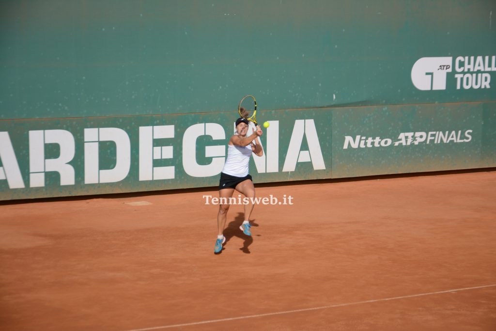 Anastasia Grymalska TC Cagliari - Tennis Beinasco 1° turno play-off A2 femminile 26.11.2023 - credit Tennisweb.it