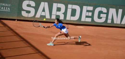 Barbara Dessolis TC Cagliari - Tennis Beinasco 1° turno play-off A2 femminile 26.11.2023 - credit Tennisweb.it