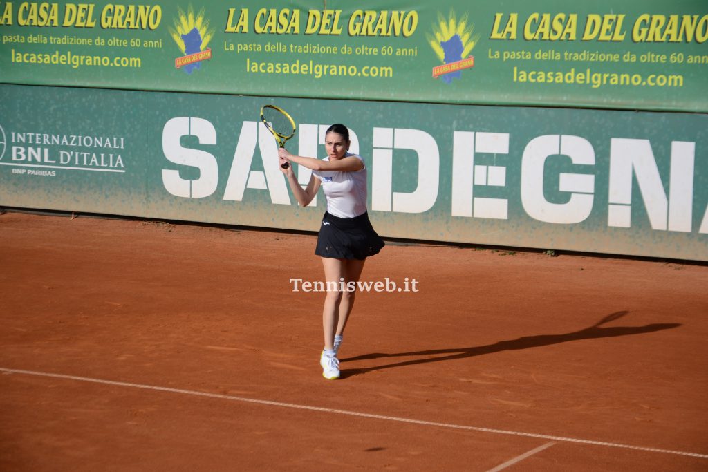 Michelle Zmau TC Cagliari - Tennis Beinasco 1° turno play-off A2 femminile 26.11.2023 - credit Tennisweb.it