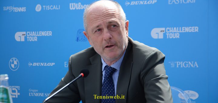 Angelo Binaghi: presentazione Challenger ATP 175 Sardegna Open 2024 Tc Cagliarii (08.04.2024)