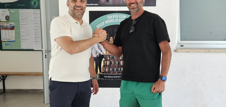 Il presidente del Tc Terranova Giuseppe Bianco e Simone Muresu