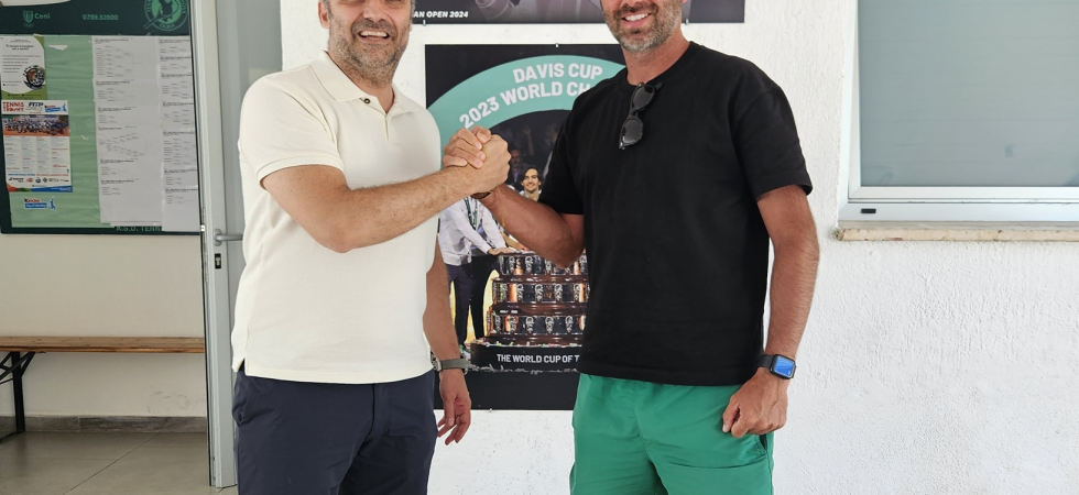 Il presidente del Tc Terranova Giuseppe Bianco e Simone Muresu