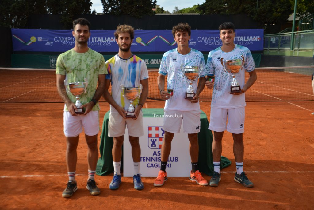 Caruso, Mascarini Perfetti, Miceli - Campionati italiani 2° categoria 2025 Tc Cagliari 03.10.2025 (credit Tennisweb.it)