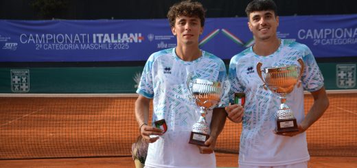 Vincitori doppio: Perfetti - Miceli Campionati italiani 2° categoria 2025 Tc Cagliari 03.10.2025 (credit Tennisweb.it)