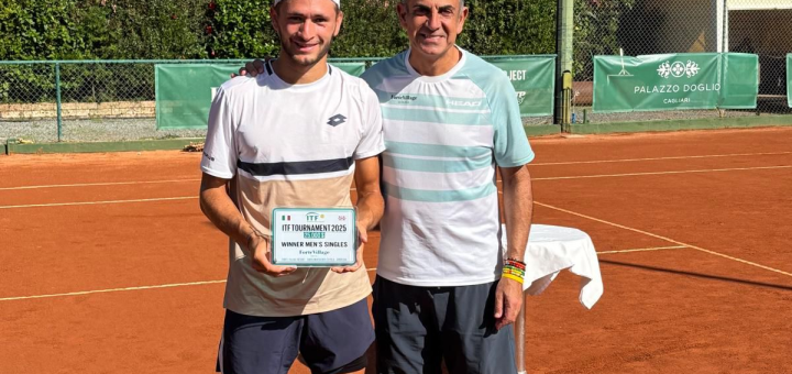 Gianluca Cadenasso con Alessandro Porcu - ITF Forte Village 2025