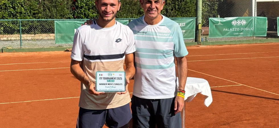 Gianluca Cadenasso con Alessandro Porcu - ITF Forte Village 2025