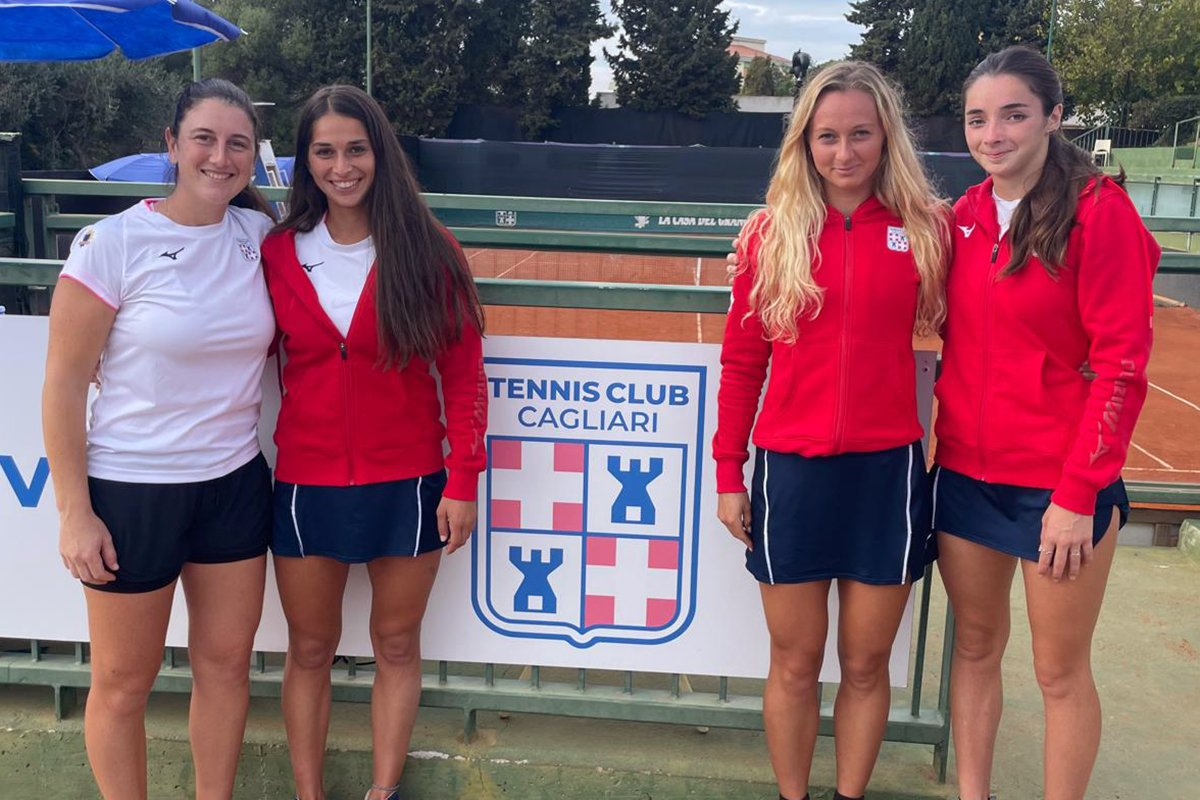 Nuria Brancaccio, Barbara Desoslis, Alessandra Mazzola e Marcella Desoslis - A1 2025 Tc Cagliari - Tc Rungg (02/11/2025)