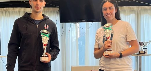 Matteo Mura e Carolina Cicu vincitori Open Vanacore Torres Tennis Sassari 2026 (credit foto Facebook Torres Tennis)