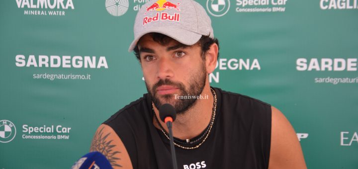 Matteo Berrettini in conferenza stampa a Cagliari per ATP175 ( 27.04.2026 credit Tennisweb.it)
