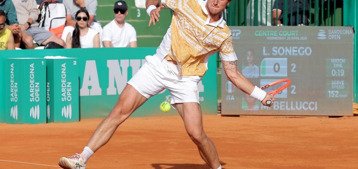 Mattia Bellucci al Sardegna Open 2026 29/04/2026 (credit FITP Foto Giampiero Sposito)
