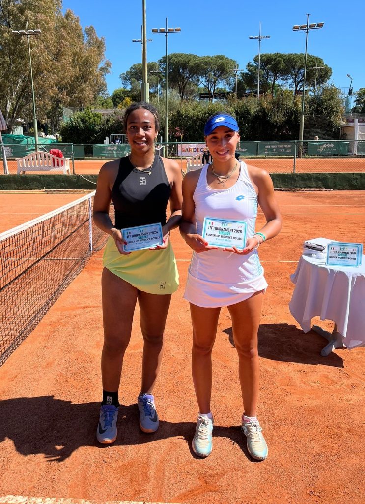 Le finaliste del doppio femminile Tyra Caterina Grant e Jennifer Ruggeri (4)