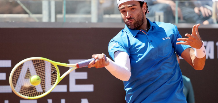 Matteo Berrettini, ex finalista di Wimbledon, è una delle stelle dell'edizione 2026 del Sardegna Open, al via lunedì al Tc Cagliari (foto FITP)